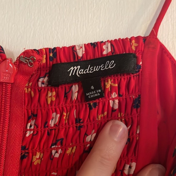 Madewell Red Jumpsuit with pockets - Picture 8 of 9